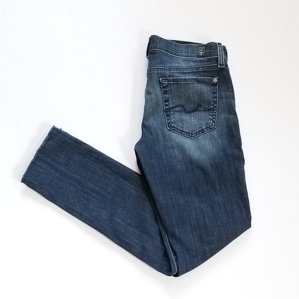 7 for All Mankind Bootcut Dark Wash Jeans Sz 26